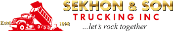 Sekhon & Son Trucking Inc. logo for California dump truck services
